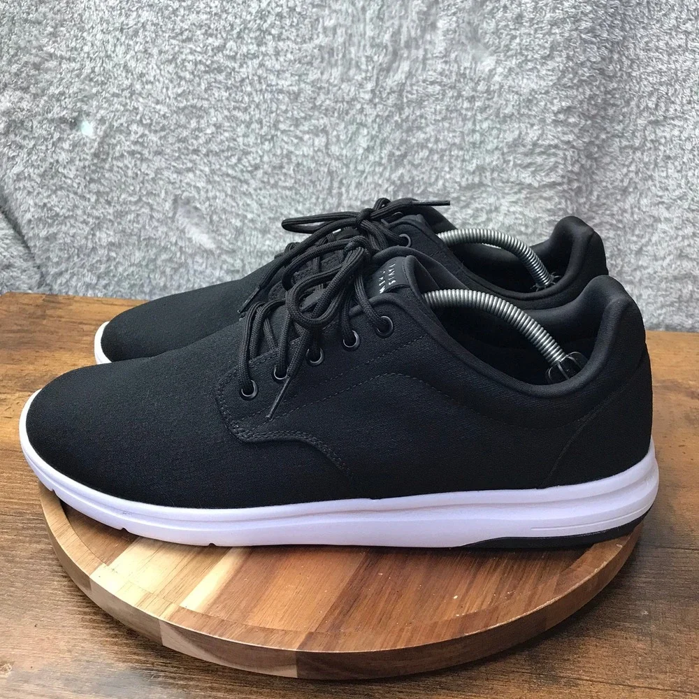 Travis Mathew The Daily 2.0 Woven Sneakers Mens 13 Black Low Top Golf Shoes